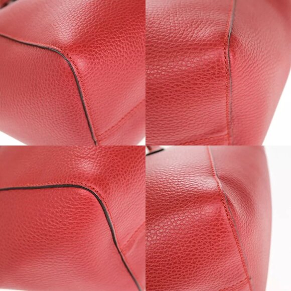 authenticity guaranteed GUCCI GG Logo Swing Shoulder Hand Tote Bag Leather - Picture 13 of 15